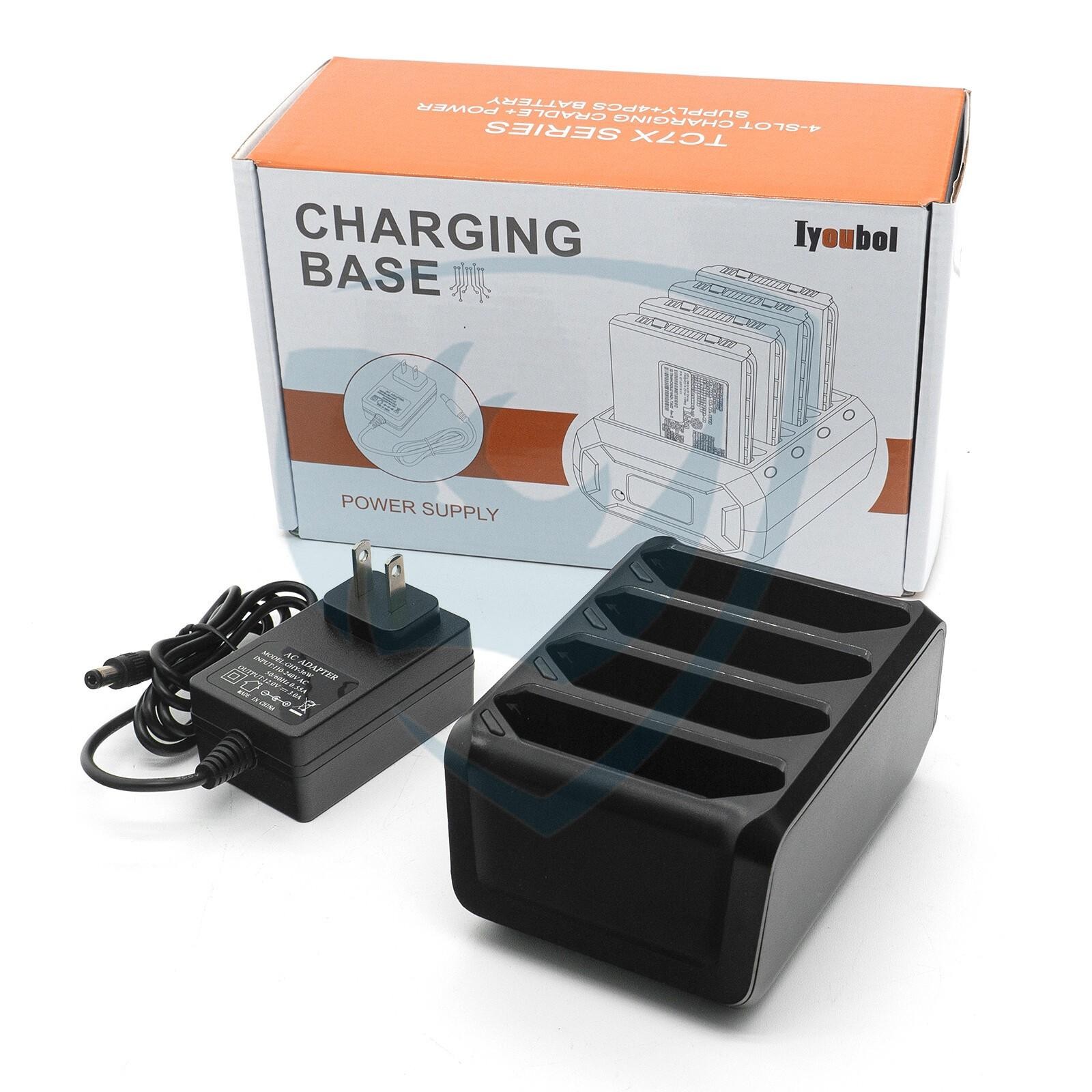 4-Slot Battery Charger Cradle SAC-TC7X-4BTYC1 For Zebra TC70 TC75 TC72 TC77 new