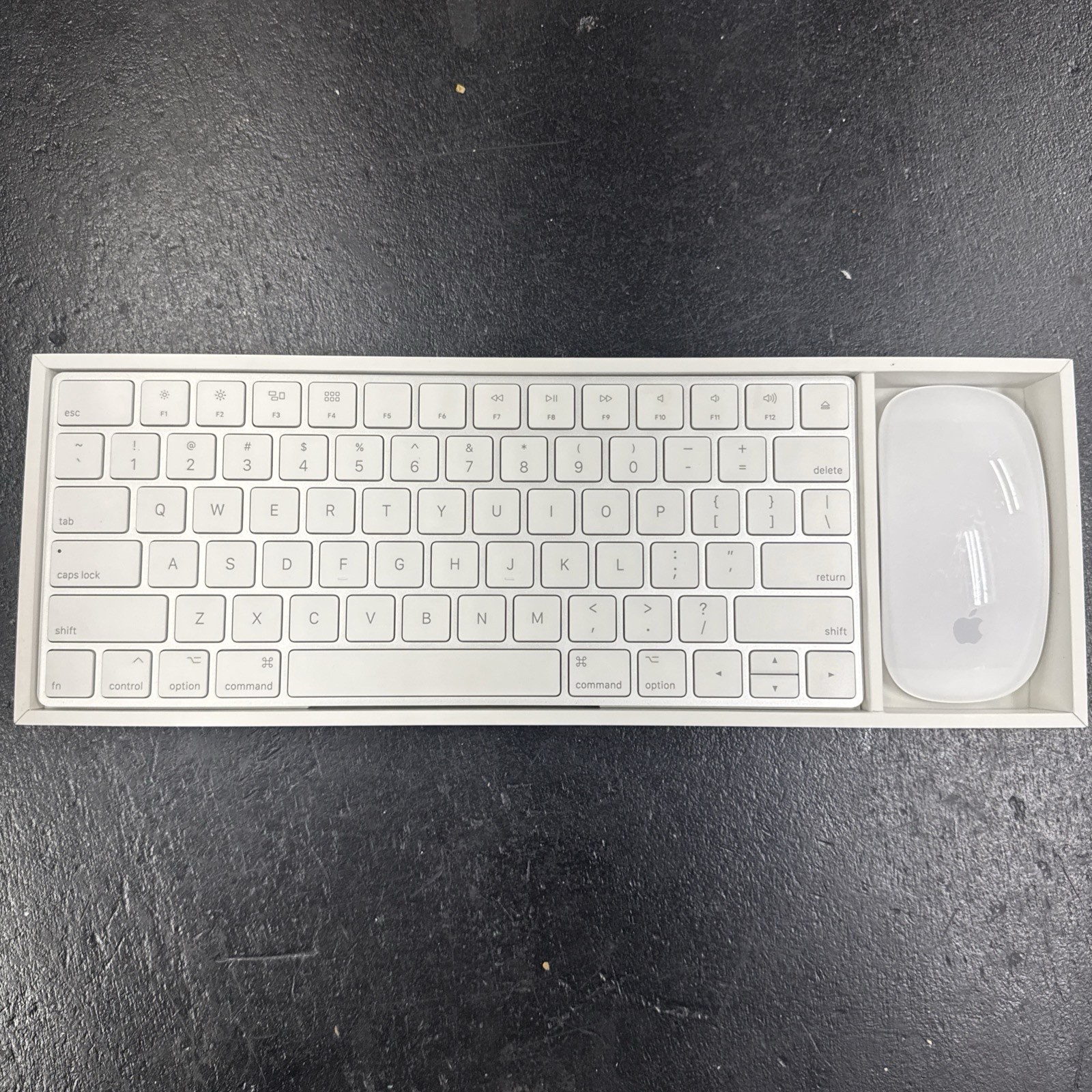 Apple Magic Keyboard and Magic Mouse A1644 A1657 White/Silver Combo
