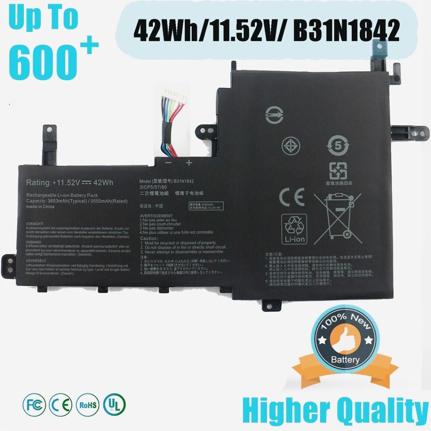 42Wh B31N1842 Battery for Asus VivoBook 15 F513 M513 K513 S513 X513 S15 S531F