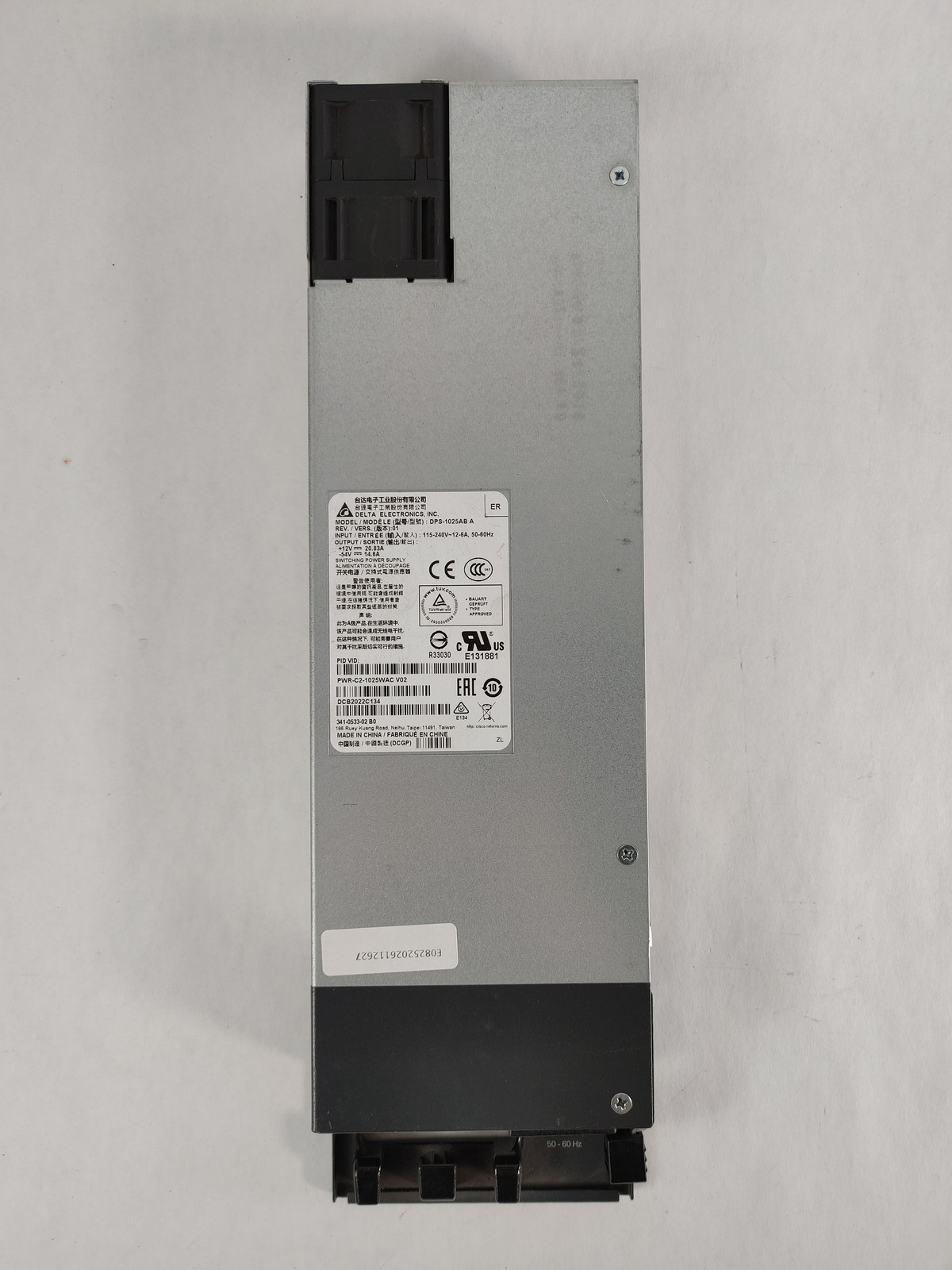 Delta DPS-1025AB A 1025 W Hot Swap Enterprise Power Supply PWR-C2-1025WAC V02