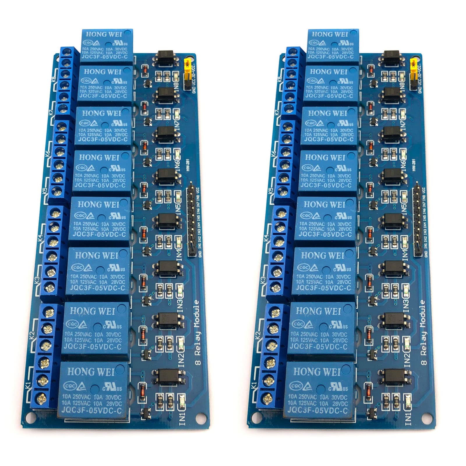 2pcs 8 Channel DC 5V Relay Module with Optocoupler for UNO R3 MEGA 2560 1280 DSP