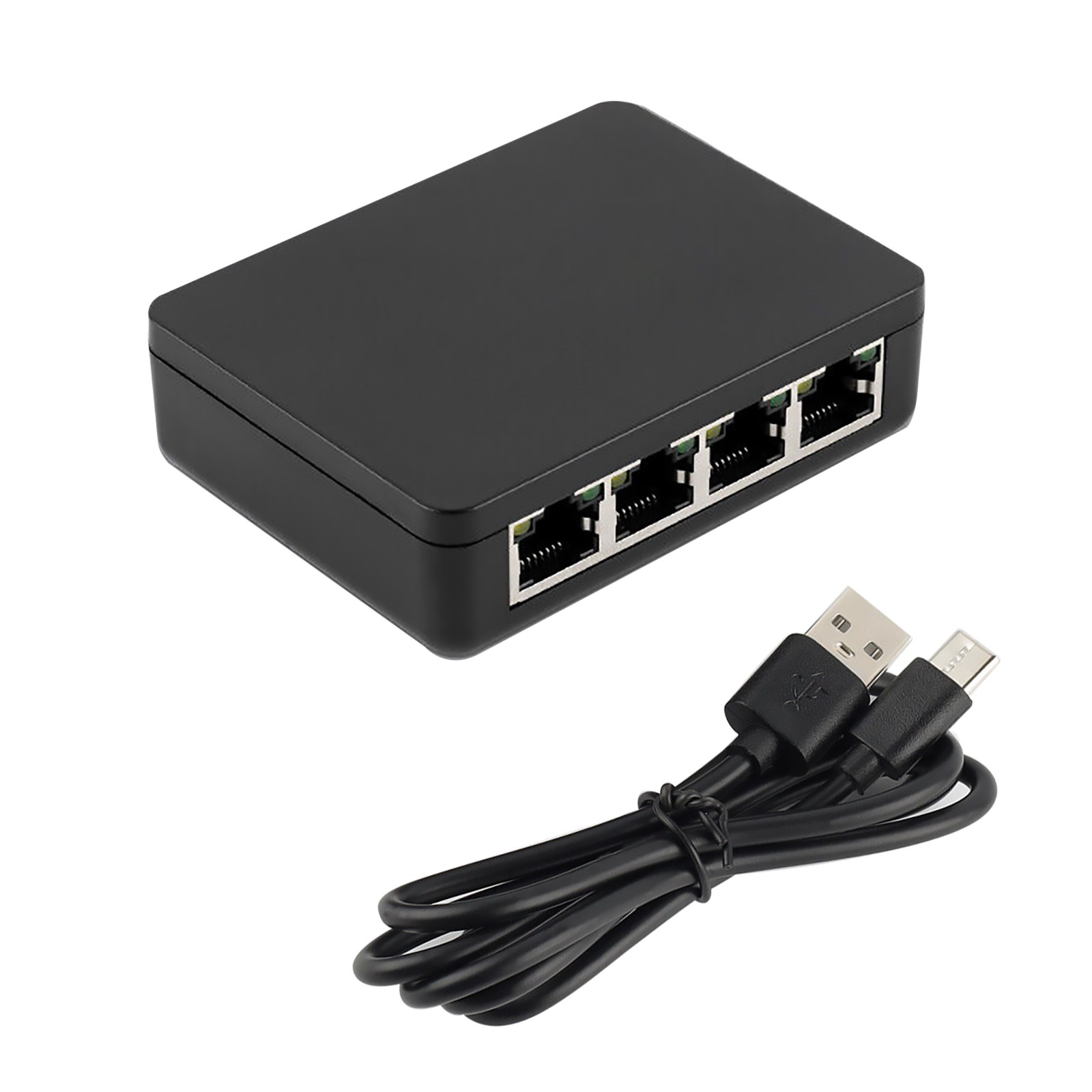 1 to 4 Ways 1000Mbps Network Splitter Adapter RJ45 LAN Ethernet Splitter