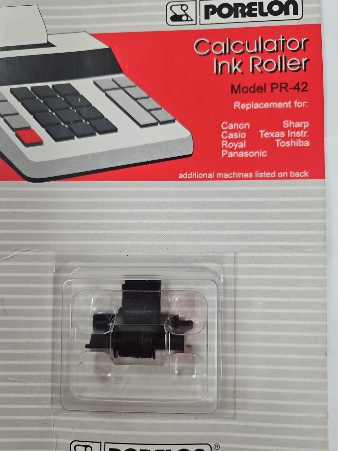 Vtg 1995 Porelon Calculator Ink Roller Model PR-42 USA Made 