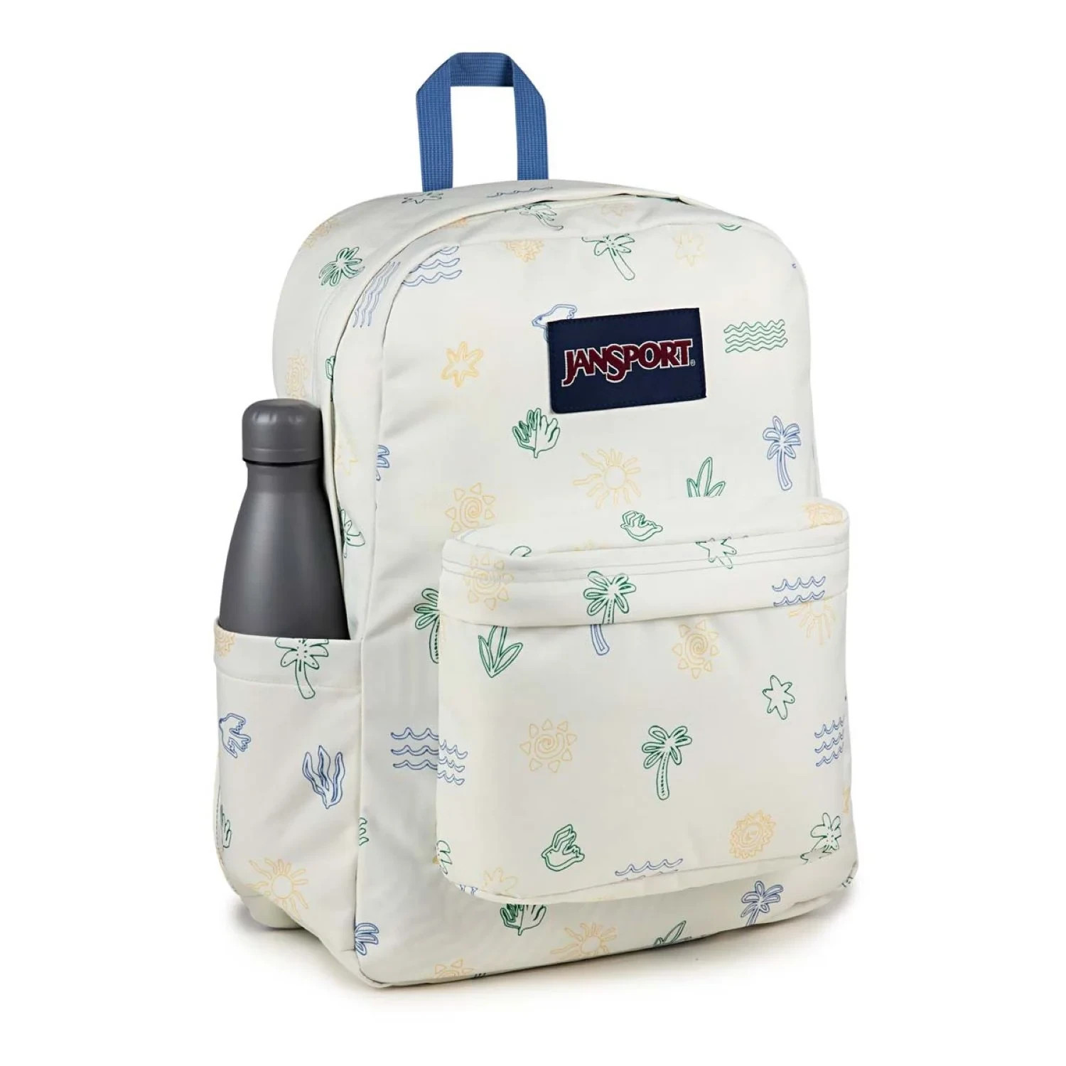 New JANSPORT SuperBreak Laptop Backpack - Sunny Sketches (17" x 13" x 10")