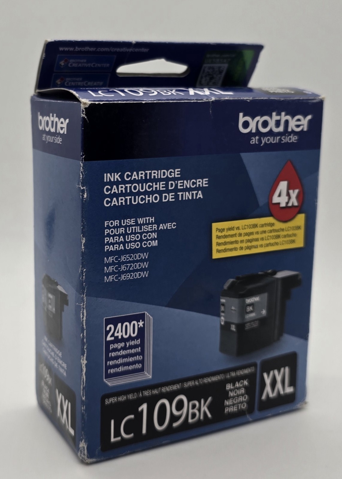 SEALED LC109BK Brother Genuine Ink Cartridges Black 1 Pack