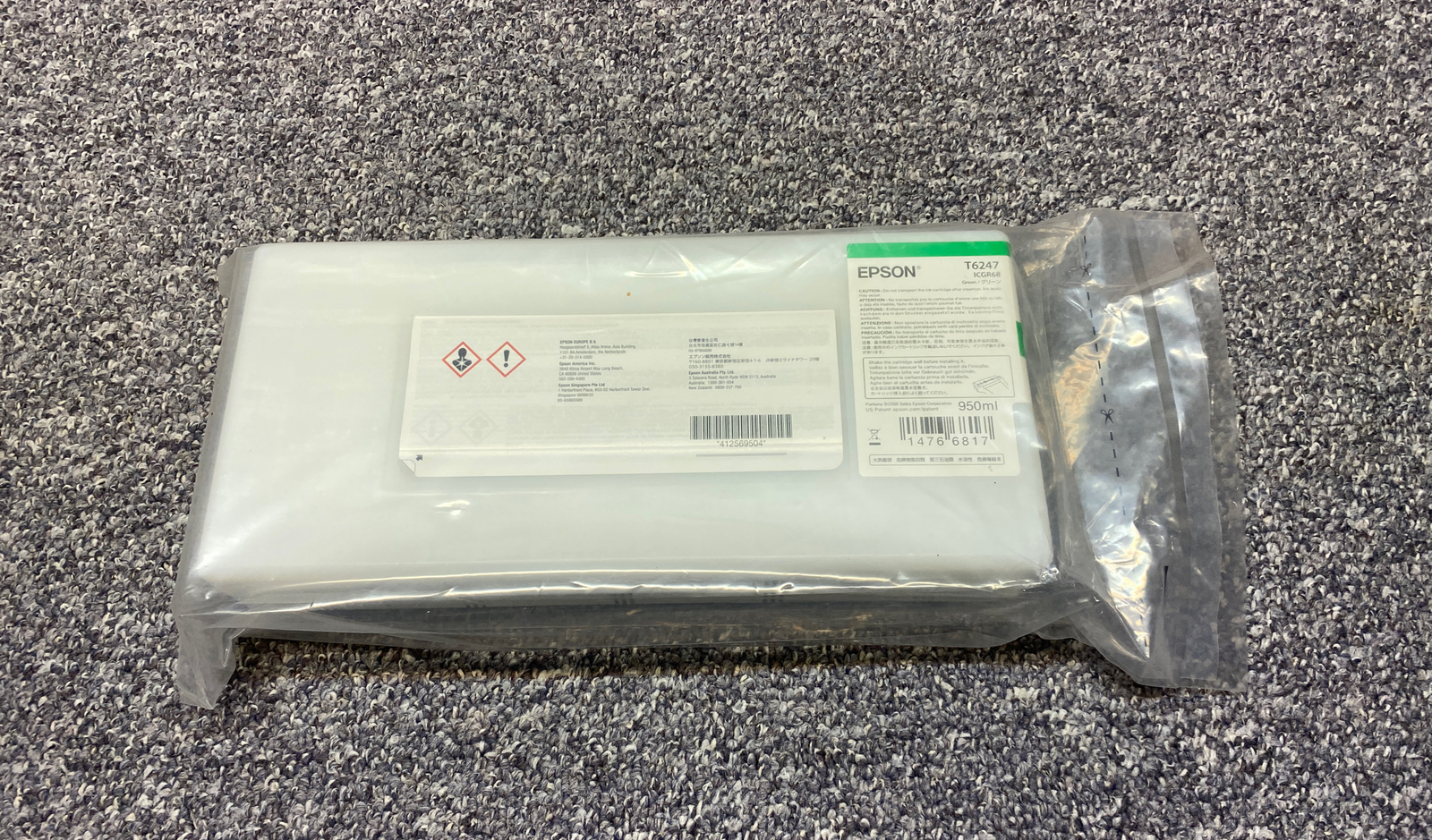 Unboxed  Original Ink Epson Stylus Pro GS-6000/T6247 Green 950ml Cartridge