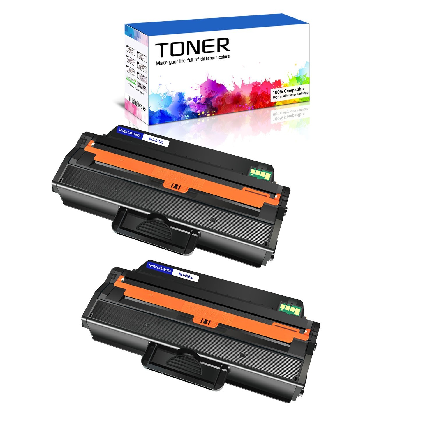 2PK MLT-D103L Toner Cartridge For Samsung SCX-4729FD SCX-4729FW SCX-4729FWX