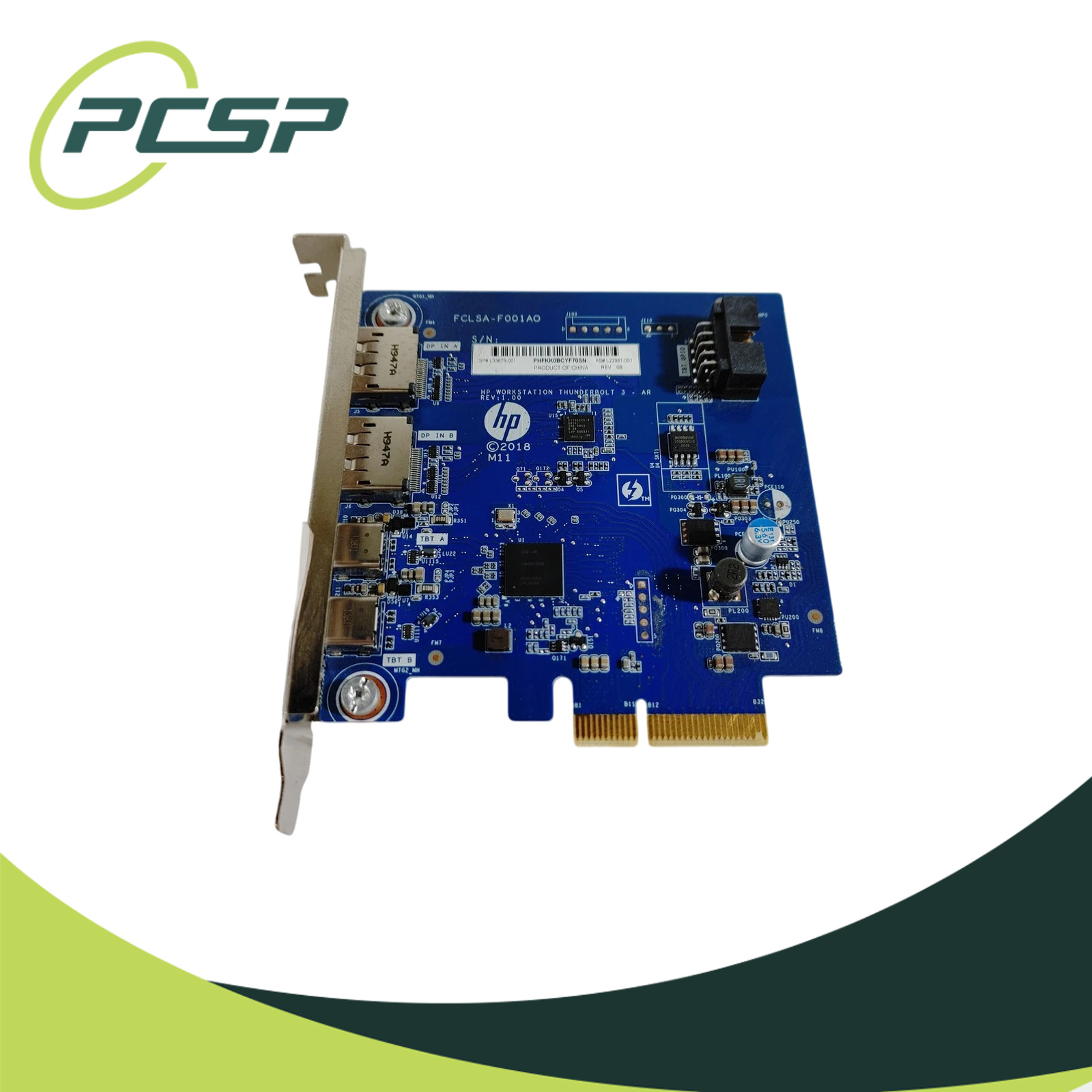 HP Thunderbolt 3 2x DP, 2x USB-C PCI-E I/O Card w/o Cable L33676-001 L89633-001