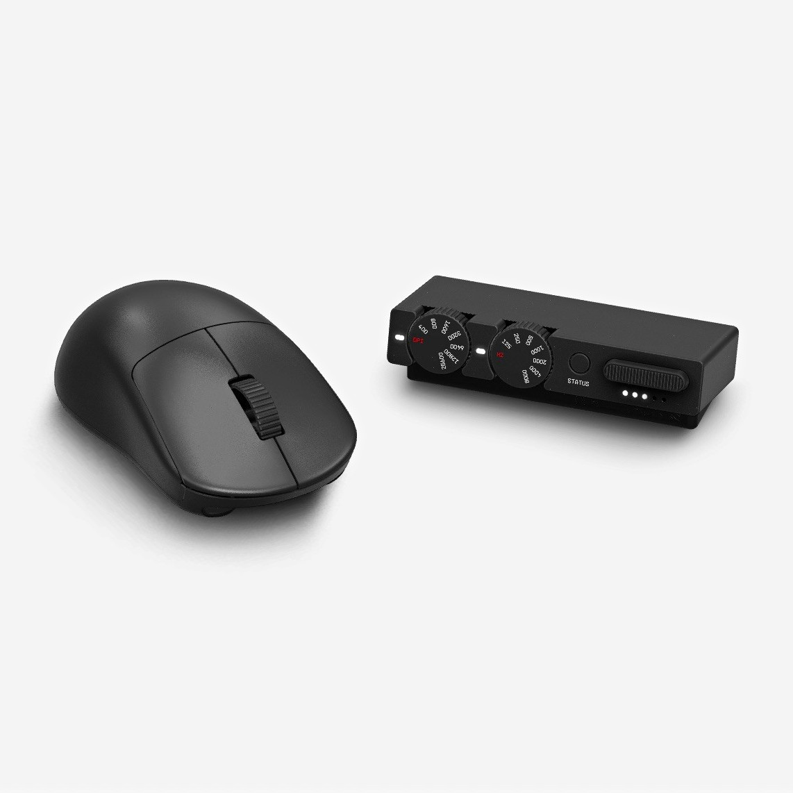 WALLHACK M-001 Wireless Gaming Mouse Optical 25600 DPI 5-Button Black Dock