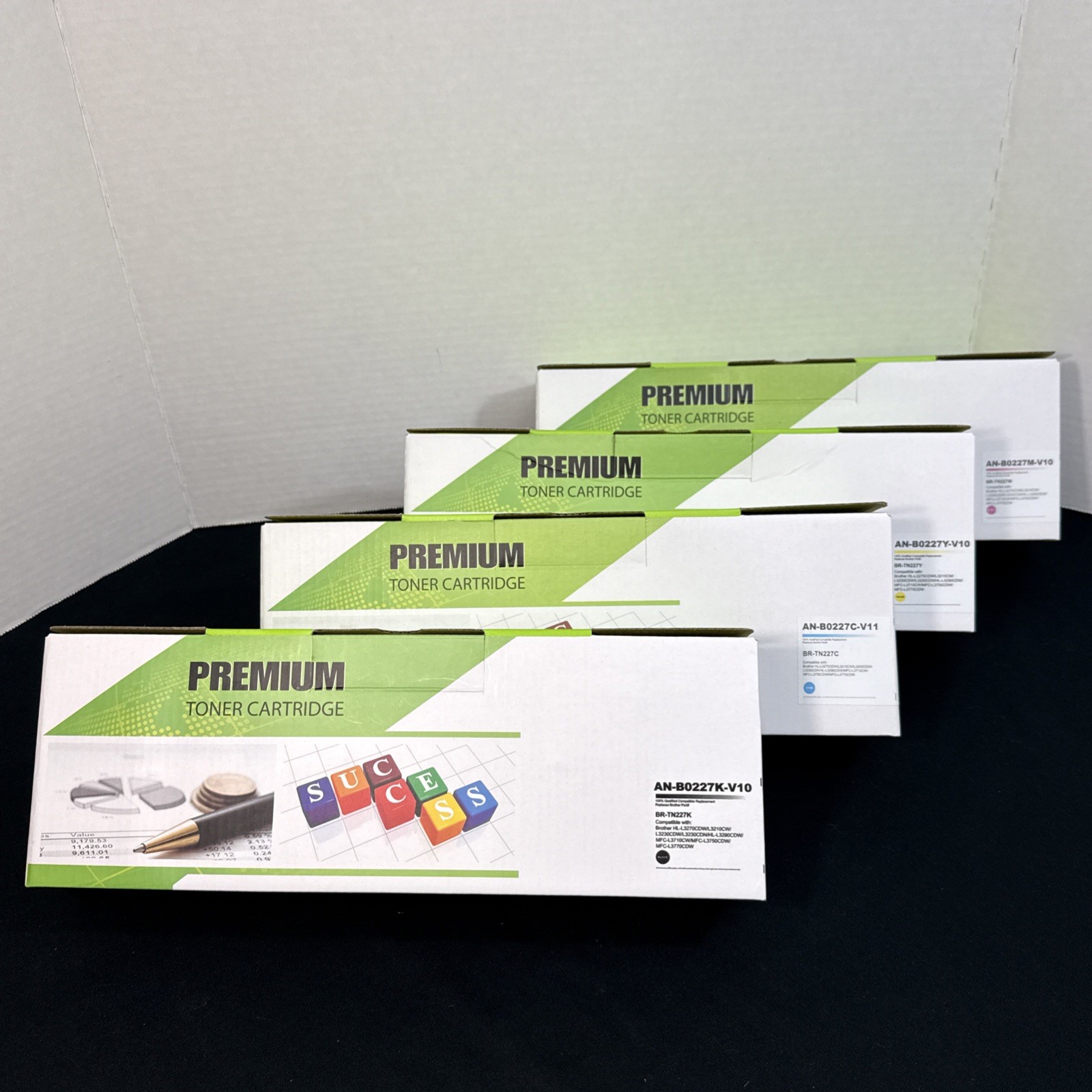 Premium Toner Cartridge Brother Compatible Toner Set BR-TN227M/C/Y/B High Yeild