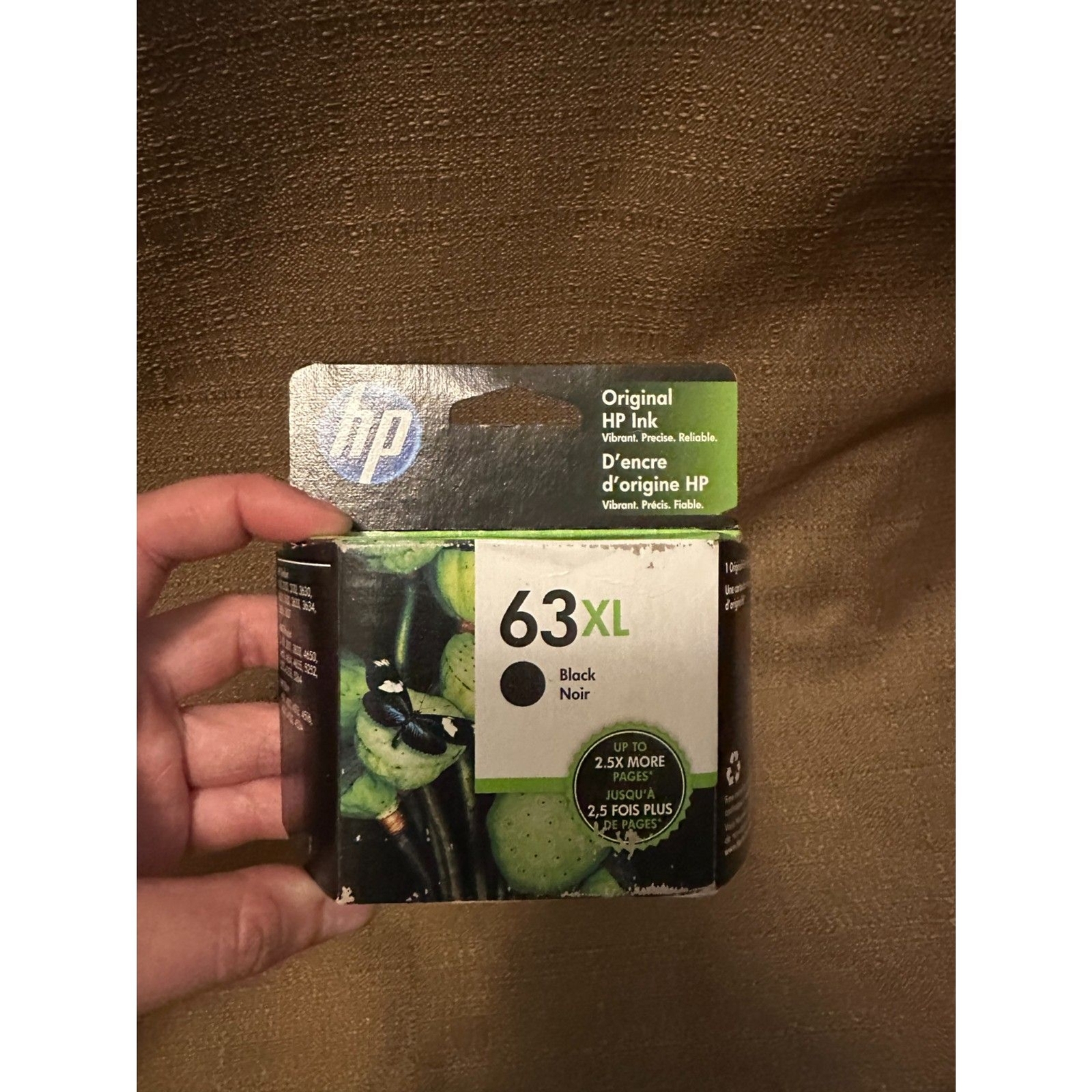 Genuine HP 63XL Black Ink Cartridge EXP 2021 New Sealed Retail Boxed