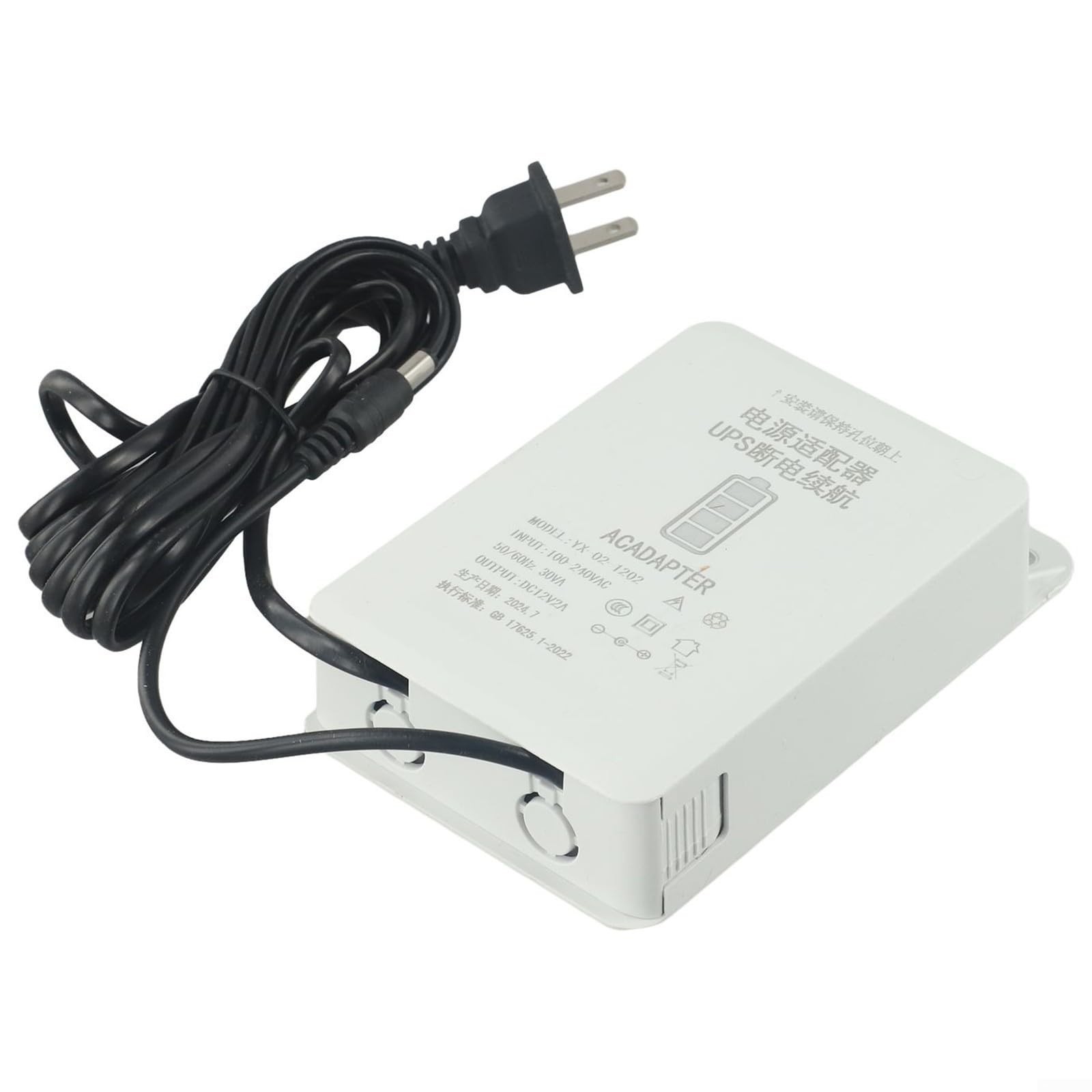 12V 2A Mini UPS Battery Backup 6000mAh for WiFi Router Modem Security Cameras