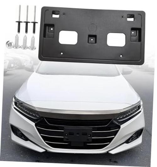 FASTCHE Front Bumper License Tag Plate Frame Bracket Holder Compatible with