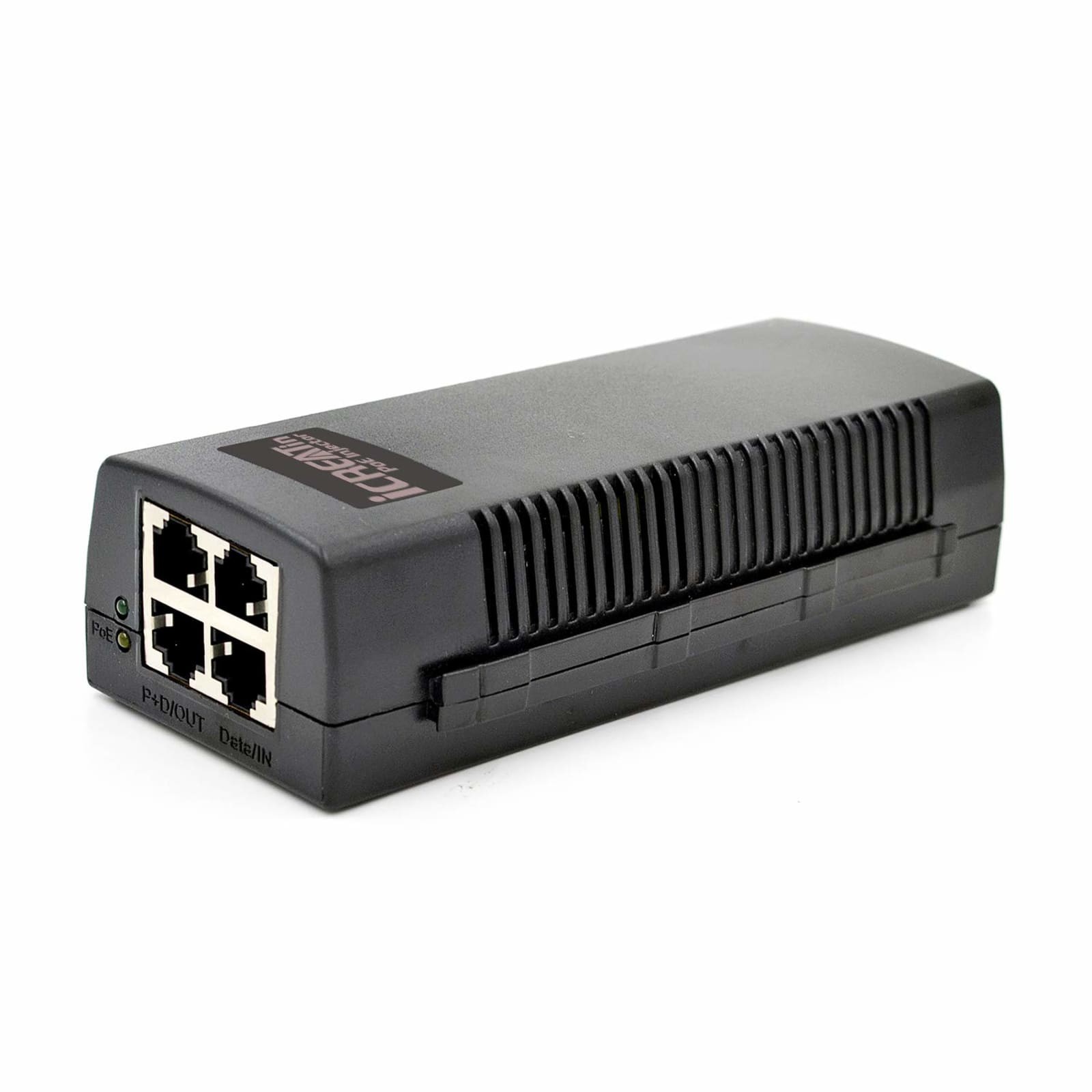 iCreatin 2-Port Gigabit PoE+ Injector 35W IEEE 802.3af/at 10/100/1000Mbps