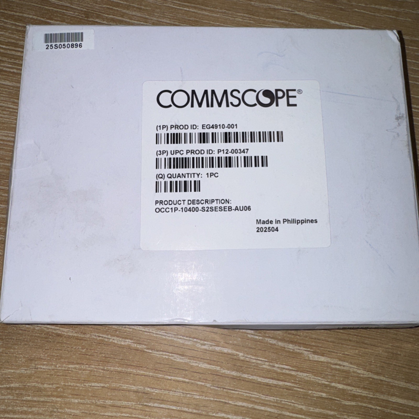 Commscope P12-00347 Optical Waveguide Mod 1x4 Splitter OCC1P-10400-S2SESEB-AU06