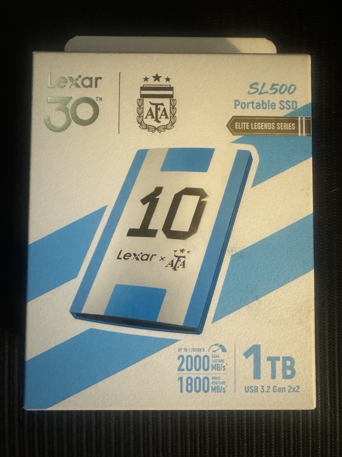 Lexar SL500 1TB Portable SSD USB 3.2 Gen 2x2 AFA Edition Elite Legends Series