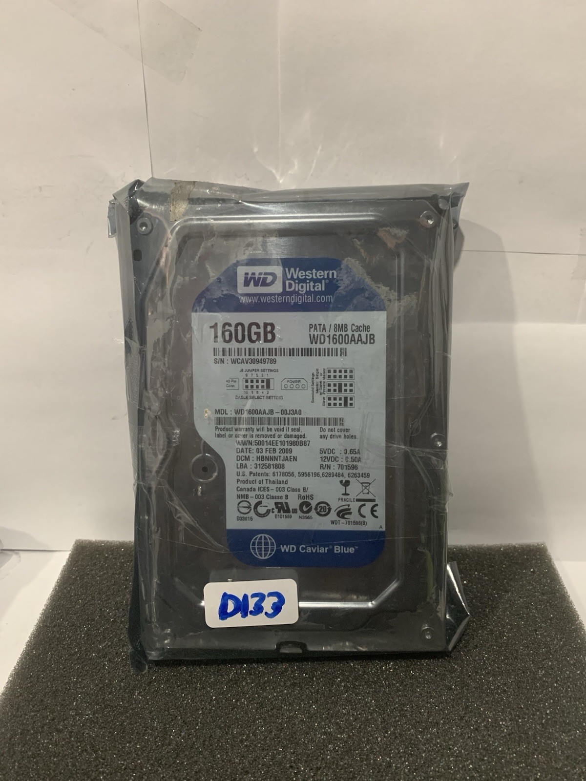 Western Digital WD Caviar Blue WD1600AAJB 160GB PATA 3.5in 8MB HDD (NEW TESTED)
