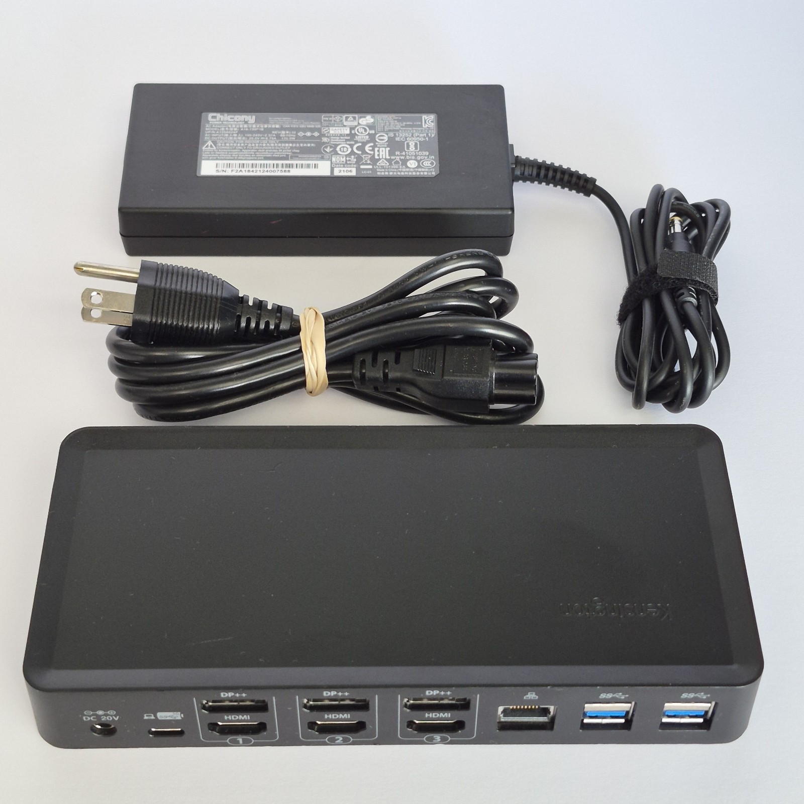💻 Kensington SD4900P Triple 4K USB-C Docking Station K36800 w/ Power Adapter