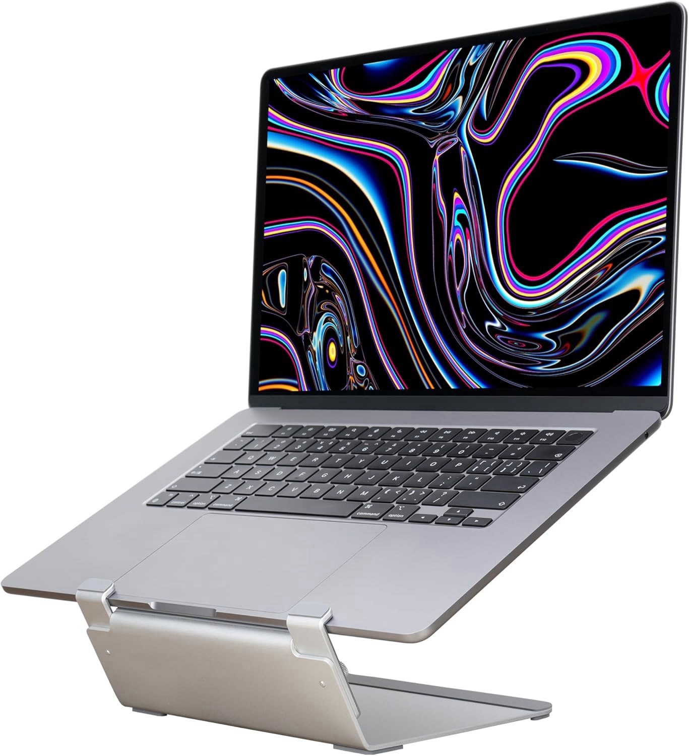 Ergonomic Aluminum Laptop Riser Stand, Fits Up to 17” Laptops, Ultra-Stable