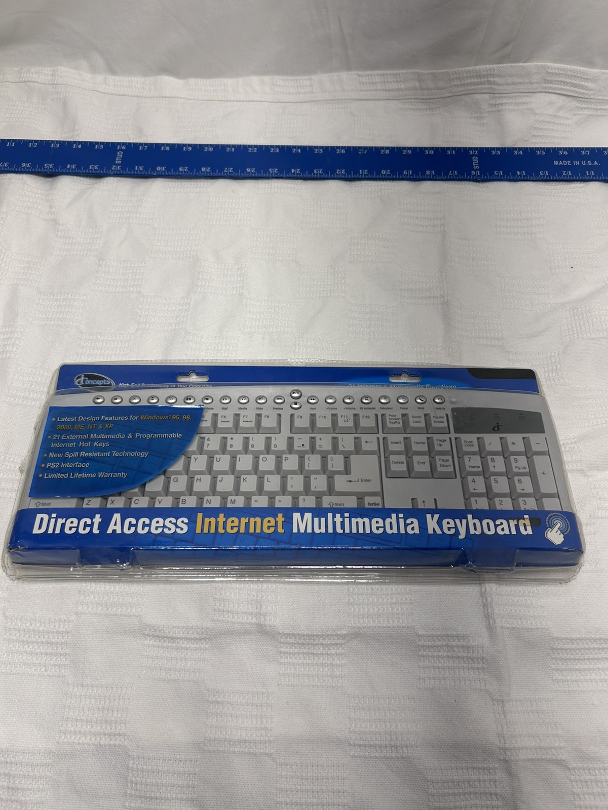 iConcepts Direct Access Internet Multimedia Keyboard PS2 Interface