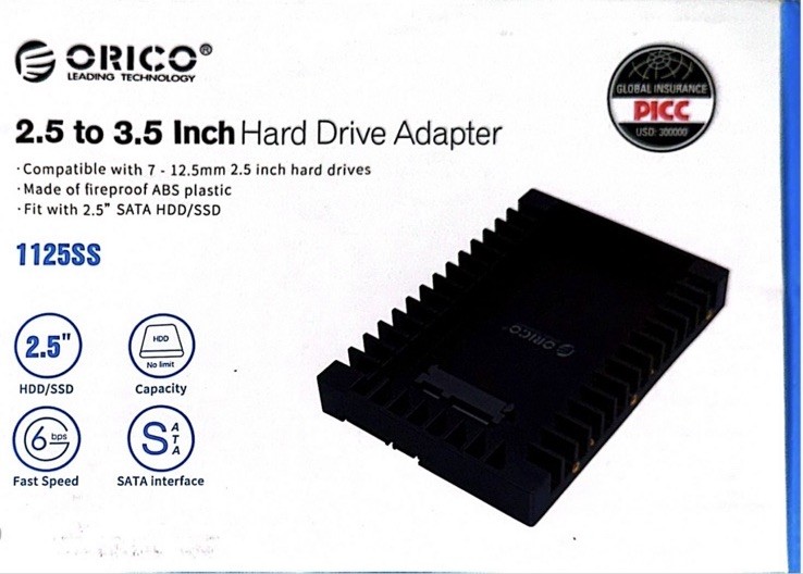 ORICO 1125SS 2.5-3.5 Inch SATA Hard Drive Caddy / Adapter – Best Gaming Deal 🔥