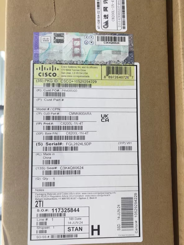 Genuine Cisco C8200L-1N-4T New Sealed Router W/ 4x1G Wan Ports, In Stock