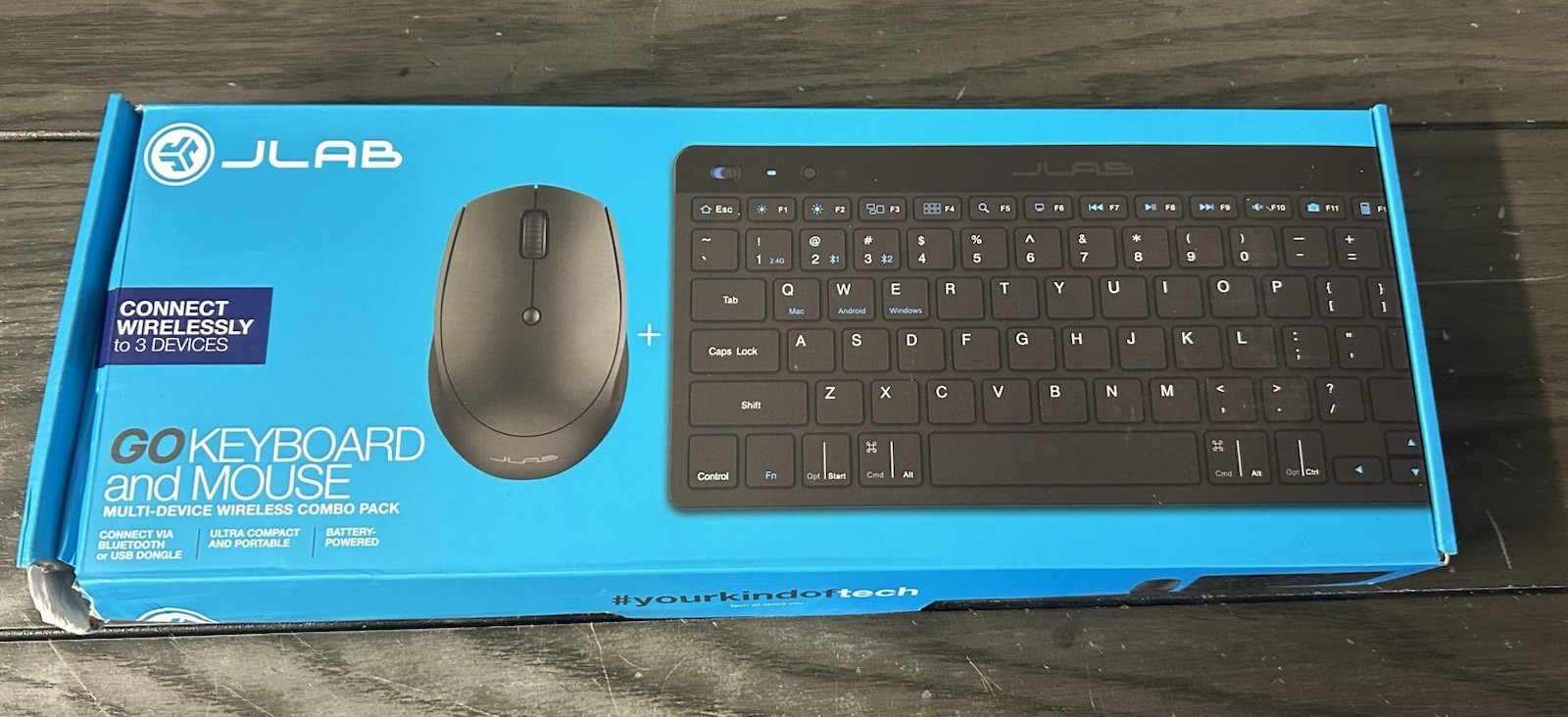 JLab GO Bundle GO Mouse and Keyboard Set Black KMGOBUNDLE4 Brand New