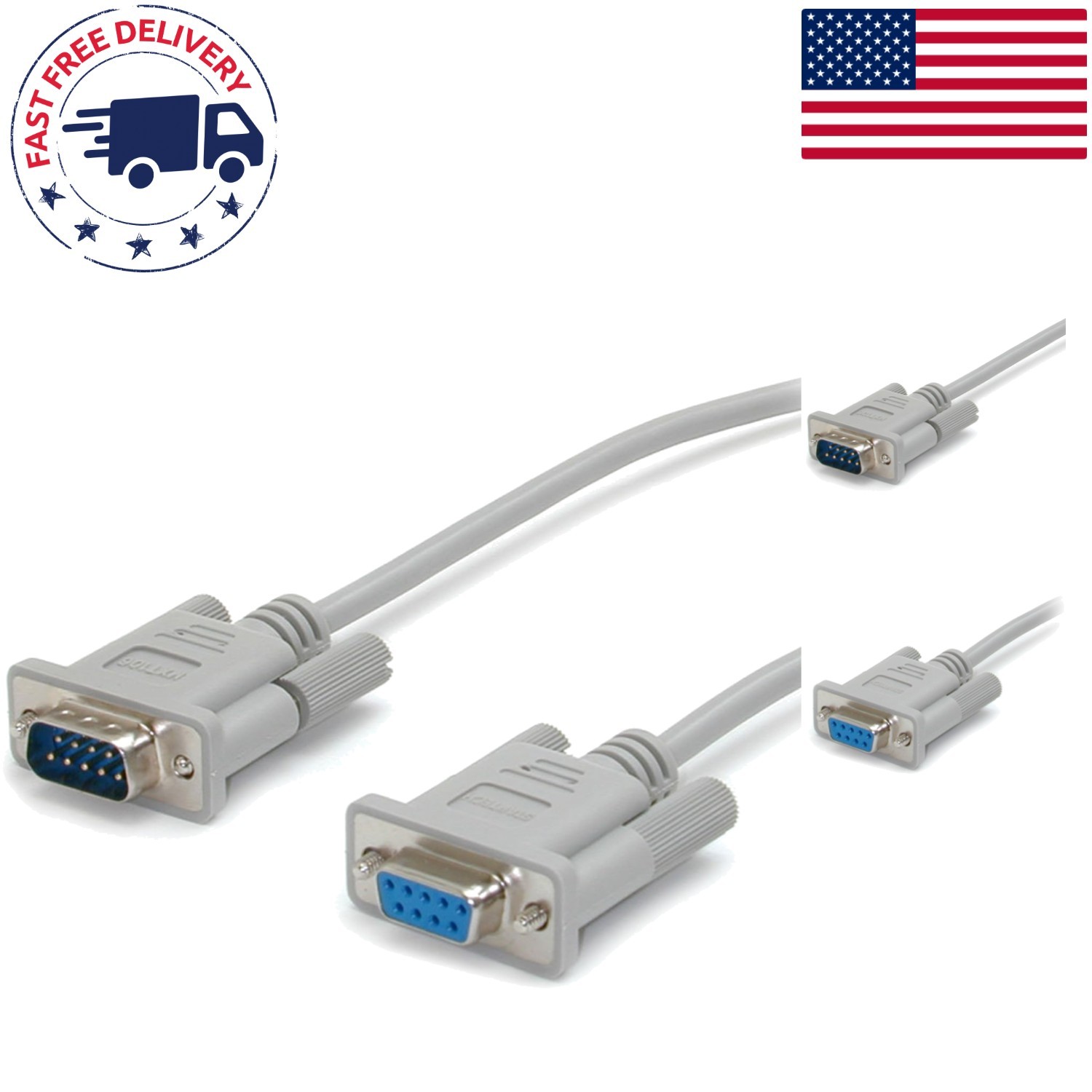 15ft  DB9 Serial Extension Cable - Male to Female Connection by StarTech