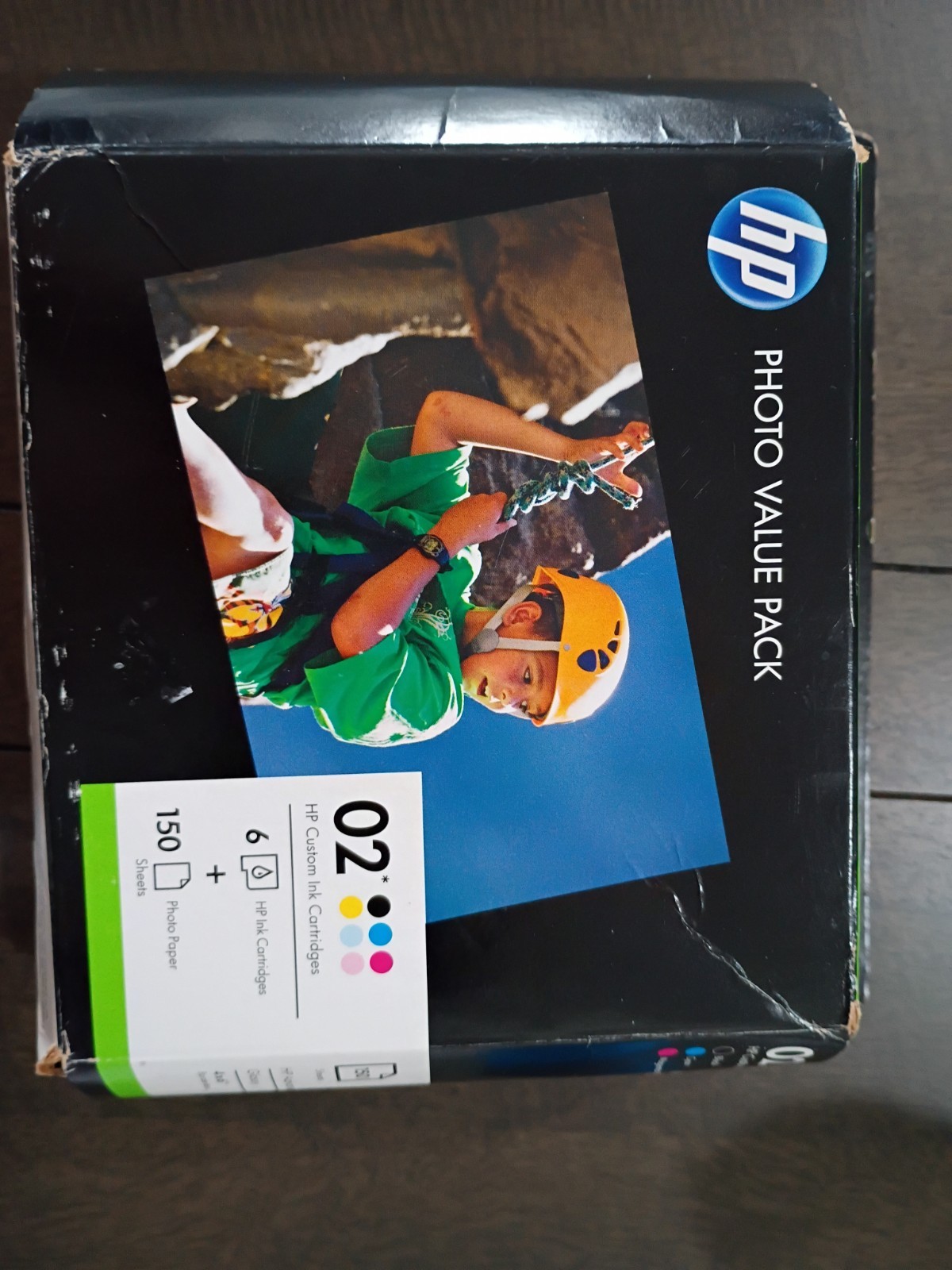 NEW  Printer Ink HP 02 Value Pack 6 Ink Cartridge + 150 Sheets EXP 02/2017