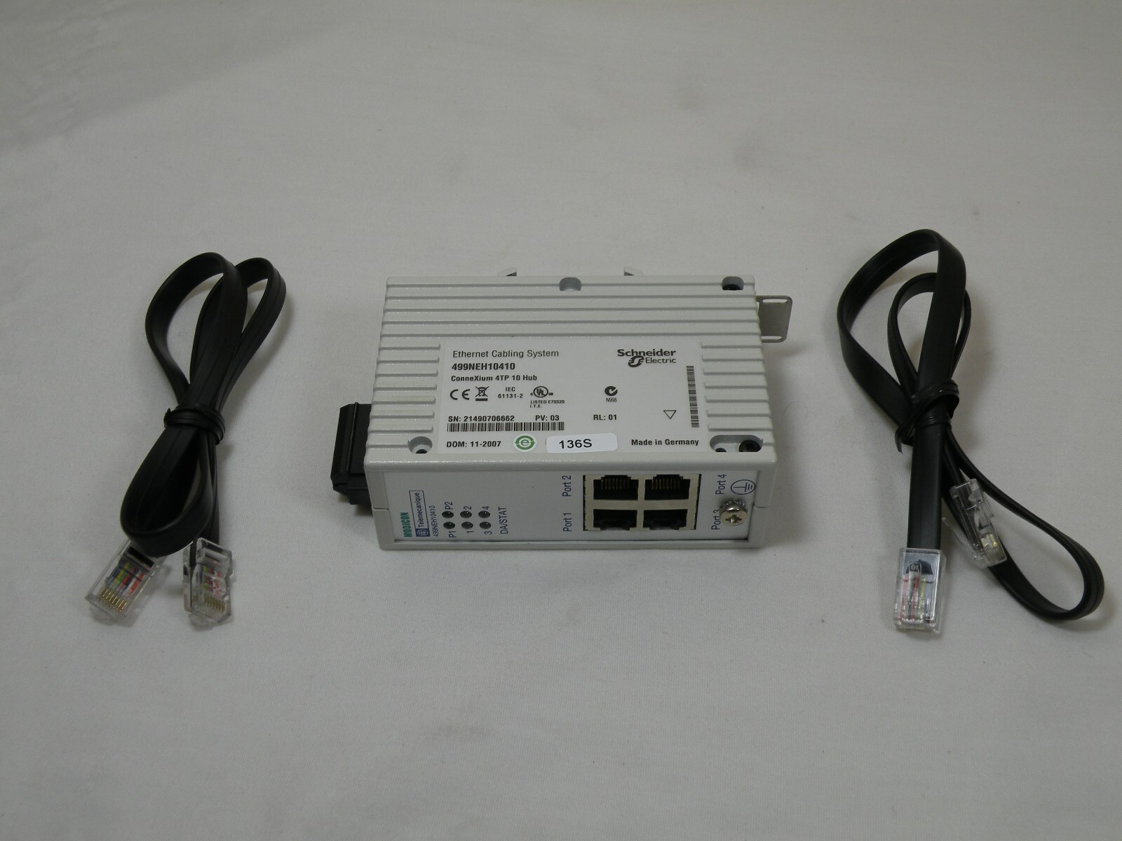 Schneider 499NEH10410 Ethernet TCP/IP Hub ConneXium - 4 Ports 10 BASE-T