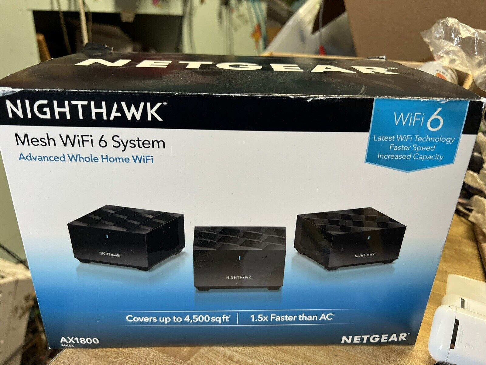 Netgear Nighthawk AX1800 Mesh WiFi 6 System Advanced Whole Home, Model MK63