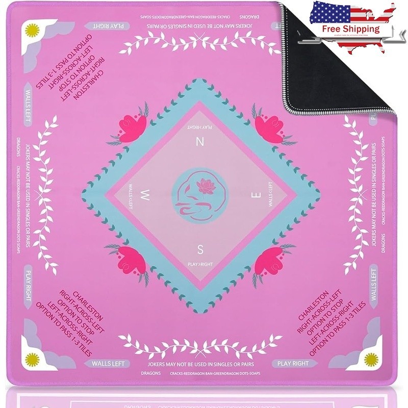 Mahjong Mat Tabletop Gaming Anti-Slip Durable Surface Easy Clean Carry Bag New