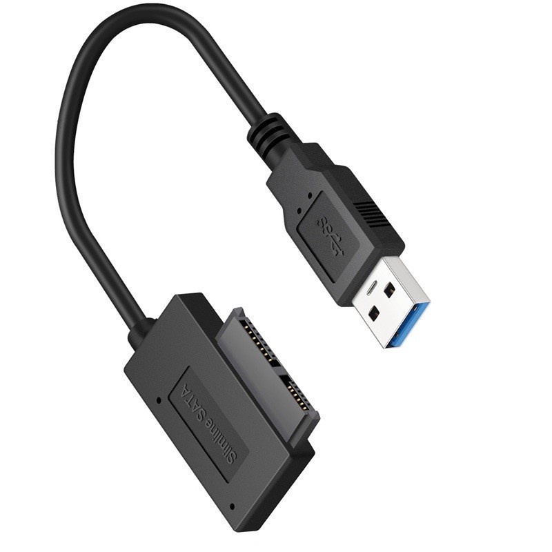 USB3.0 to SATA7+6Pin 13 Pin Slimline Sata Cable for Laptop CD DVD ROM Drive b
