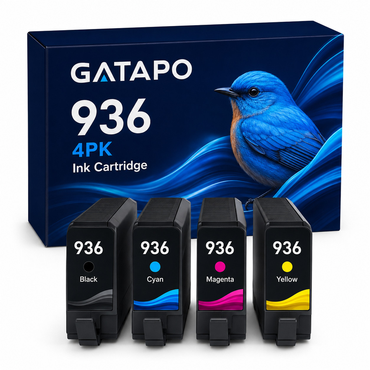 936-4PK ink  Cartridge for OfficeJet Pro 9135e 9125e 9730e BK/C/M/Y