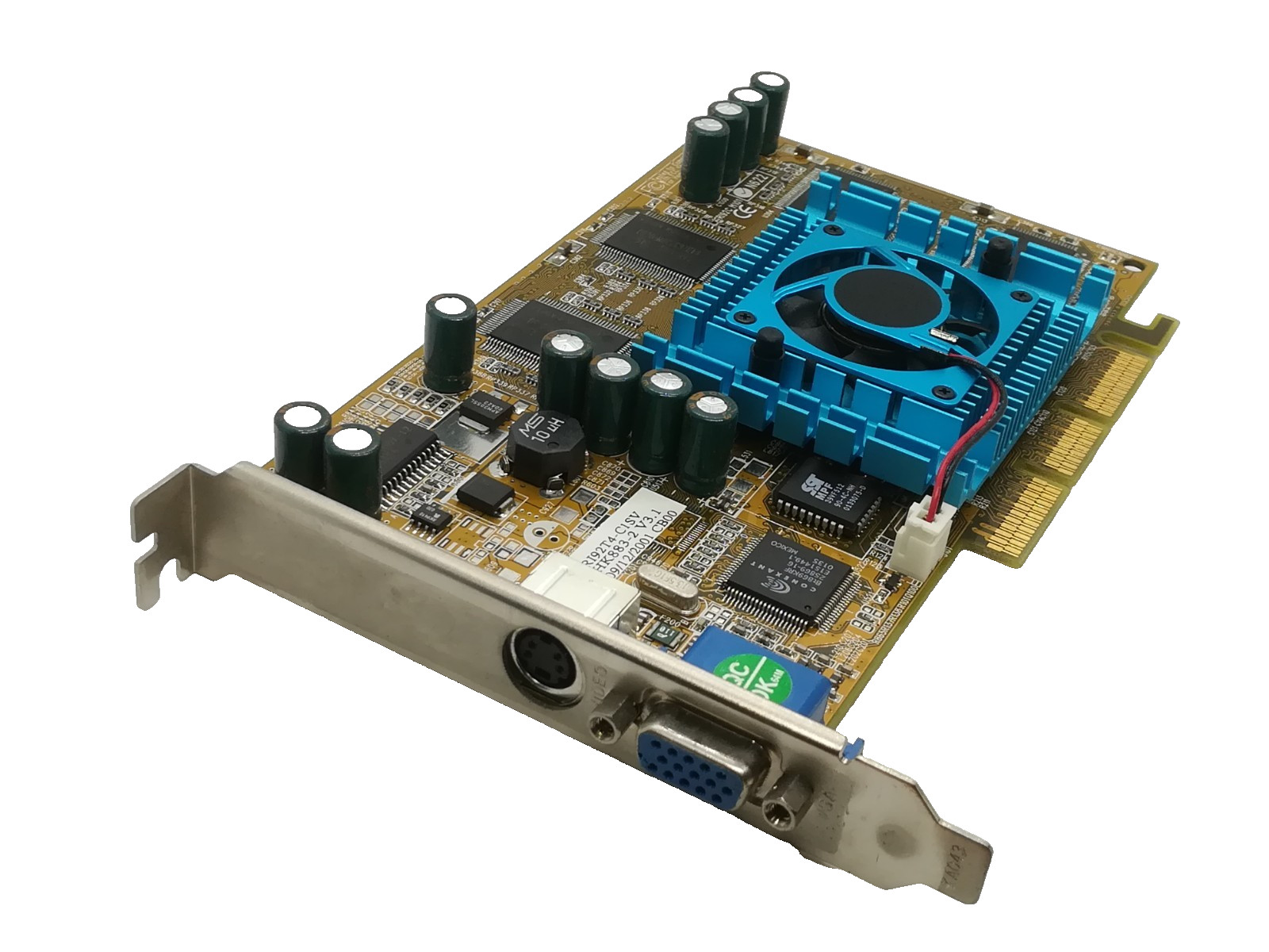 CHAINTECH nVIDIA GEFORCE 2 TI 64MB SDRAM AGP GRAPHICS CARD S-VIDEO VGA #GK14701