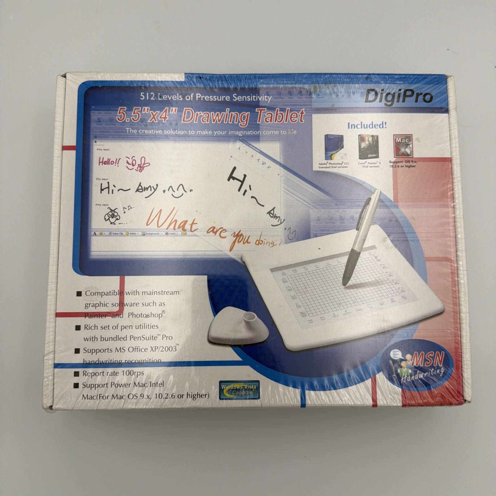 DigiPro WP5540 5”x4” USB Graphics Drawing Tablet & Cordless Pen – NEW