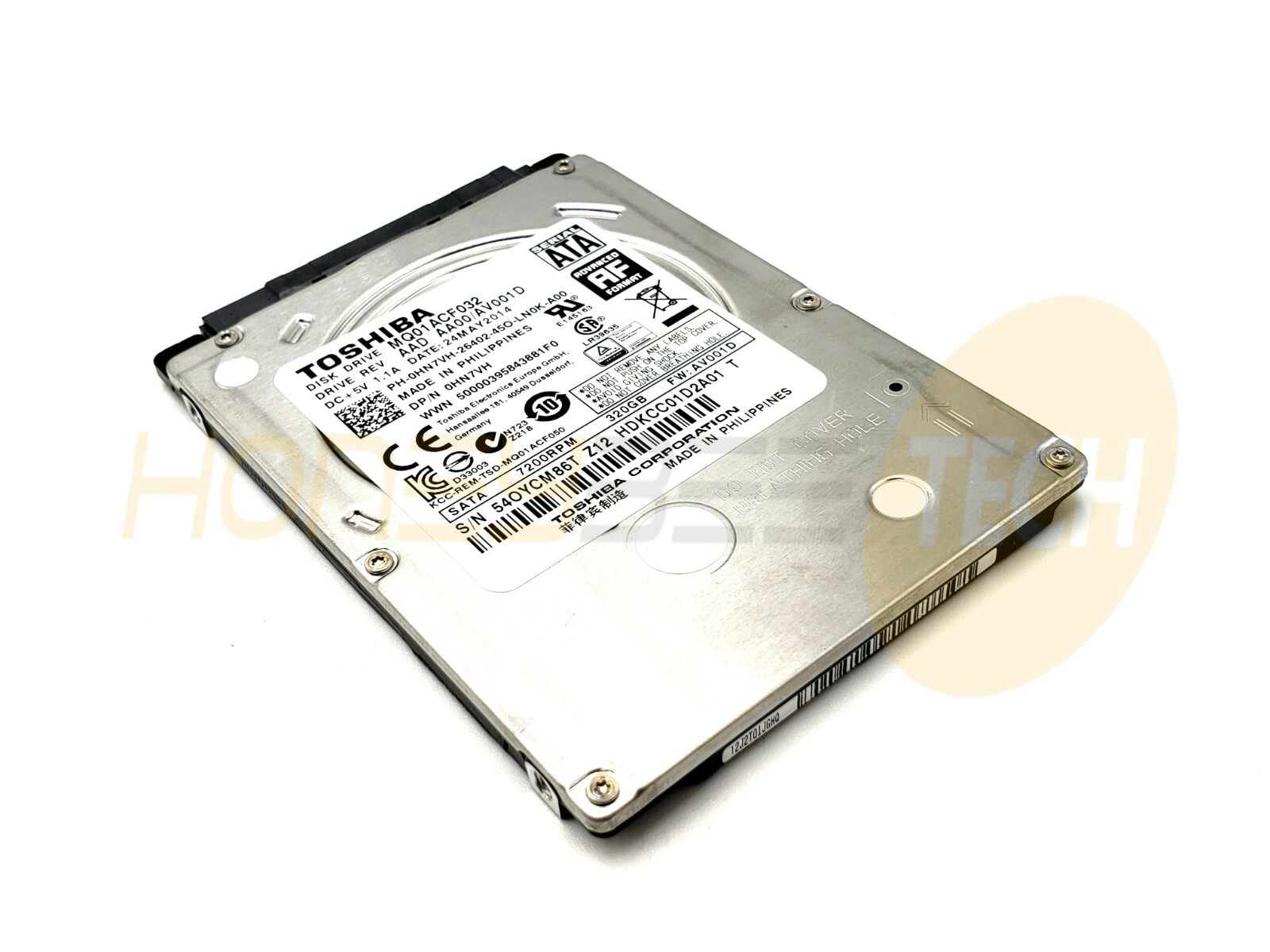 GENUINE DELL 320GB 7.2K SATA 7MM 2.5" HARD DRIVE MQ01ACF032 HN7VH 0HN7VH TESTED