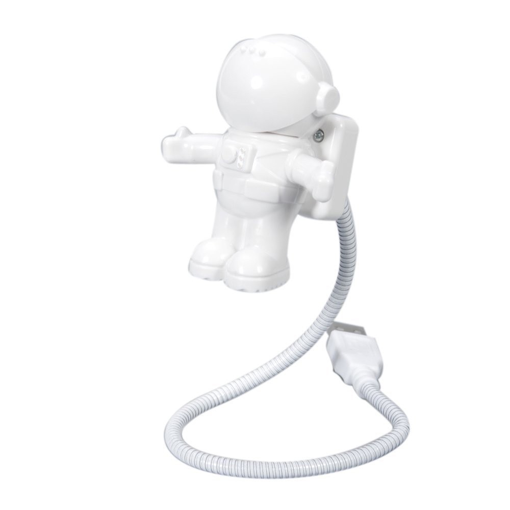 NEW USB ASTRONAUT LED LIGHT - FLEXIBLE ASTRO SPACEMAN NIGHT LITE FOR LAPTOP PC