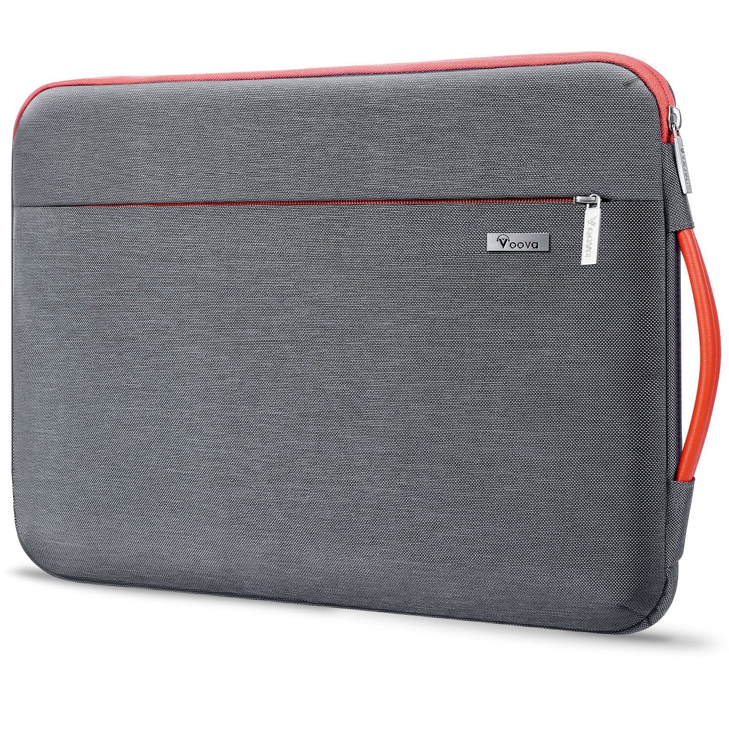 Voova Laptop Sleeve Case 15.6 16 Inch with Handle, 360° 15.6-16 Inch, Grey