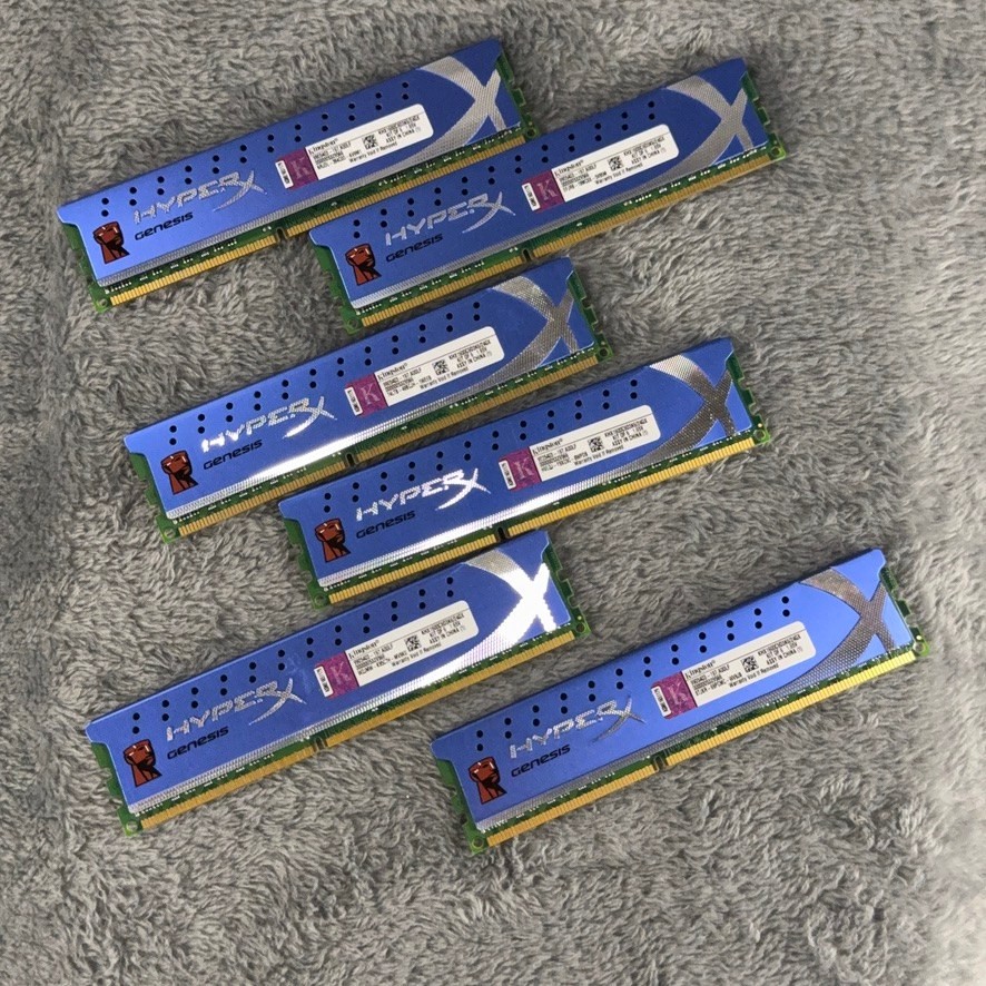 Kingston HyperX Genesis 24GB (6x4GB) DDR3-1600 RAM KHX1600C9D3K6/24GX