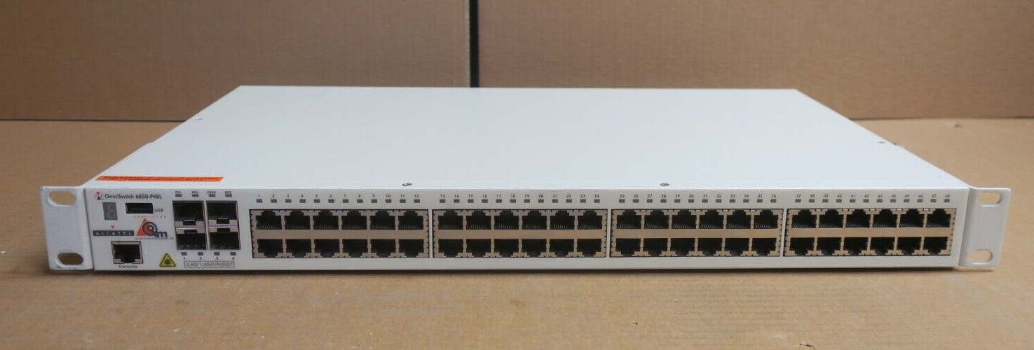 Alcatel-Lucent OmniSwitch OS6850-P48L PoE 44x 10/100Base-T + 4x SFP/RJ45 Switch