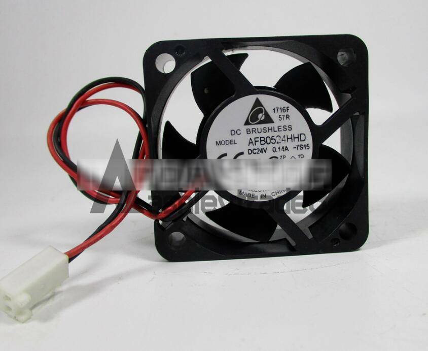 1PC for Delta AFB0524HHD fan 2.16W 2pin 50*50*20MM DC24V 0.09A~0.14A