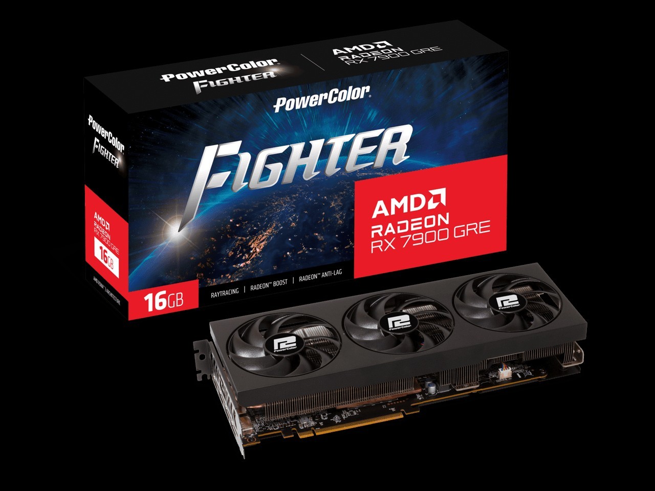 PowerColor Fighter AMD Radeon RX 7900 GRE 16GB Ray Tracing Fan/Heatsink
