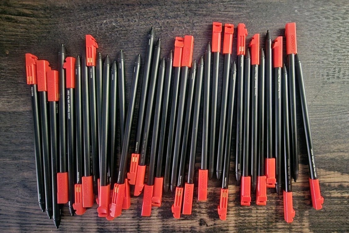 LOT OF 34 Lenovo Garaged USI Pen CG01 500e 3rd Gen Gen3 Stylus