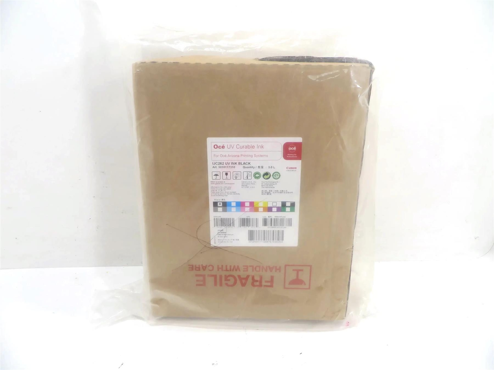 Oce UV Curable Ink IJC262 UV Ink Black 3.0 L for Canon Oce Arizona - Sealed
