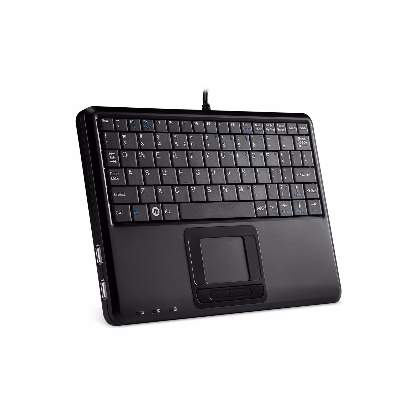 Perixx PERIBOARD-510 H PLUS FR Mini USB Keyboard Touchpad Hub Black Keyboard ~D~