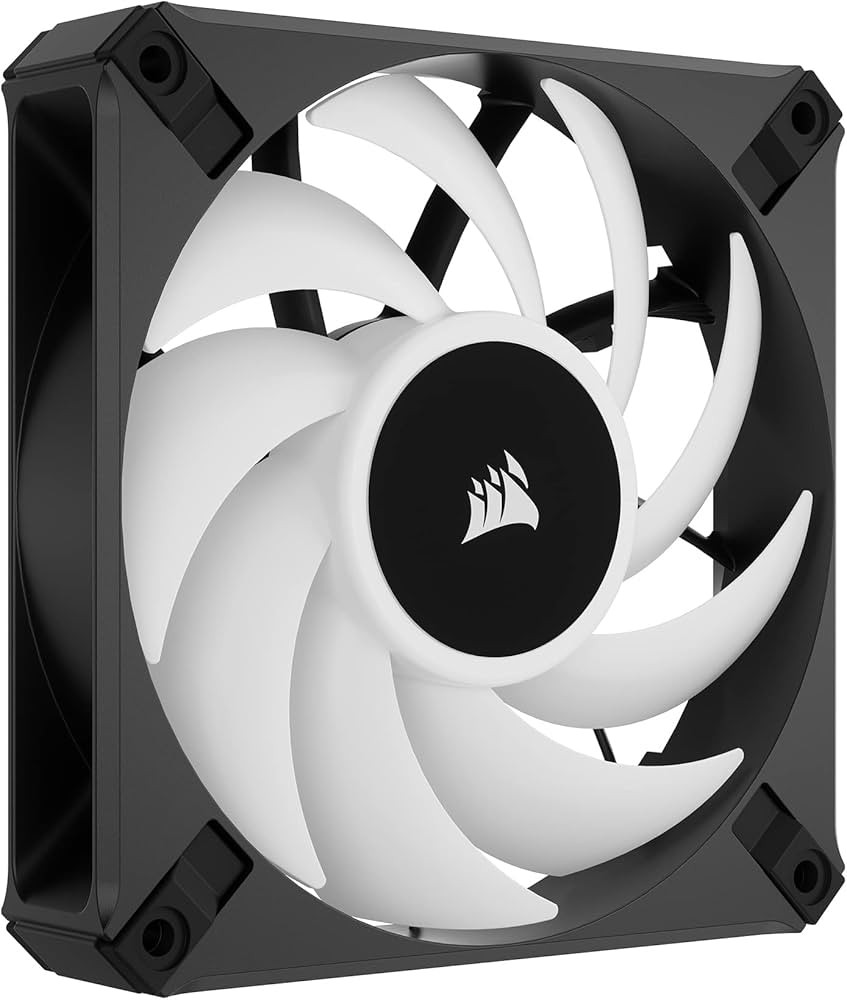 Corsair iCUE AF120 RGB ELITE 120mm PWM Fan - White Blades (/RT6-24267-AF120-NOB)