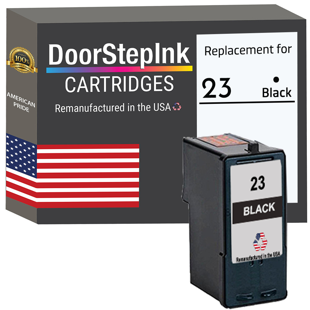 DoorStepInk Compatible Ink Cartridges for Lexmark #23 Black-USA