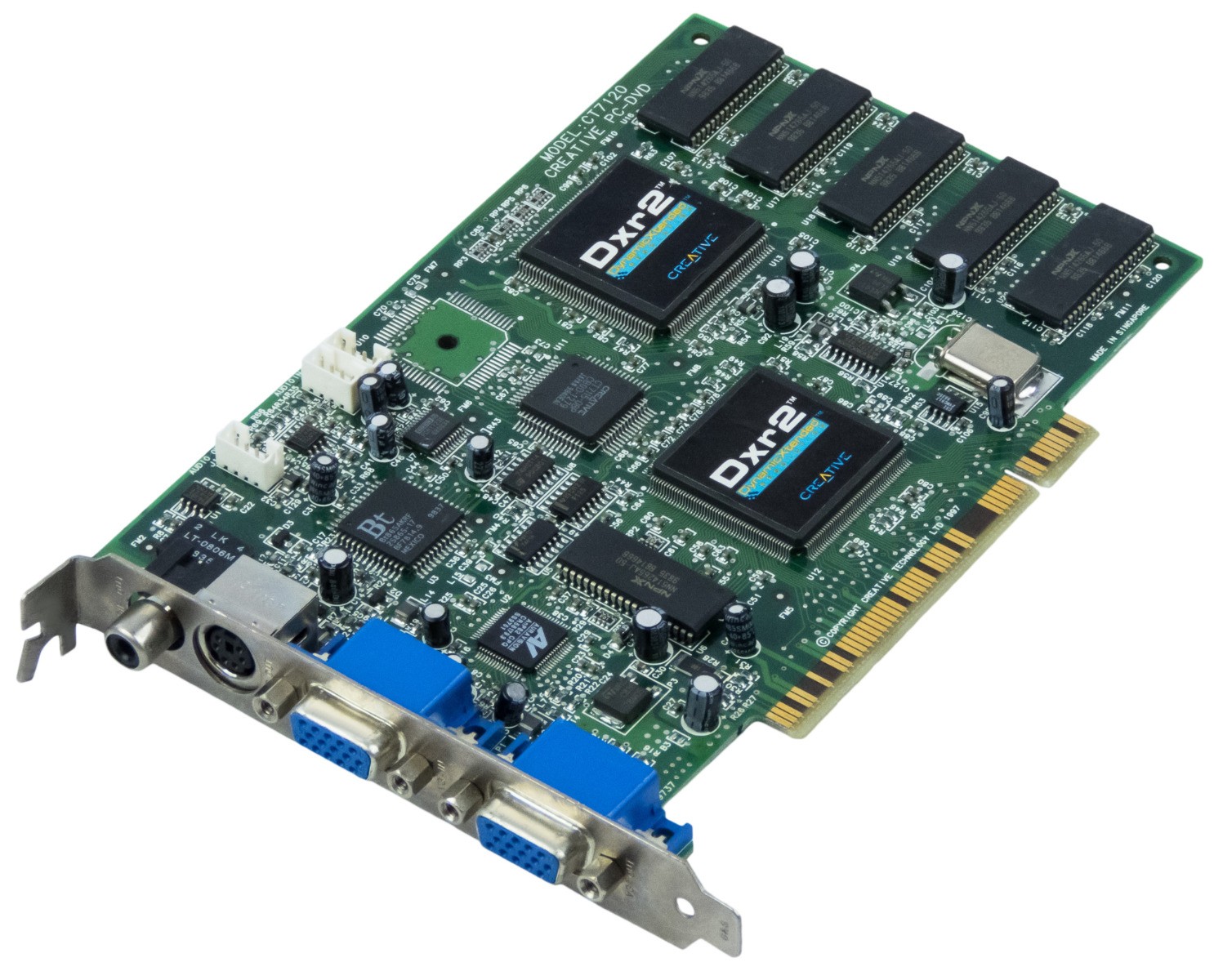 PC DVD DECODER CARD CREATIVE LABS CT7120 DXR2 PCI