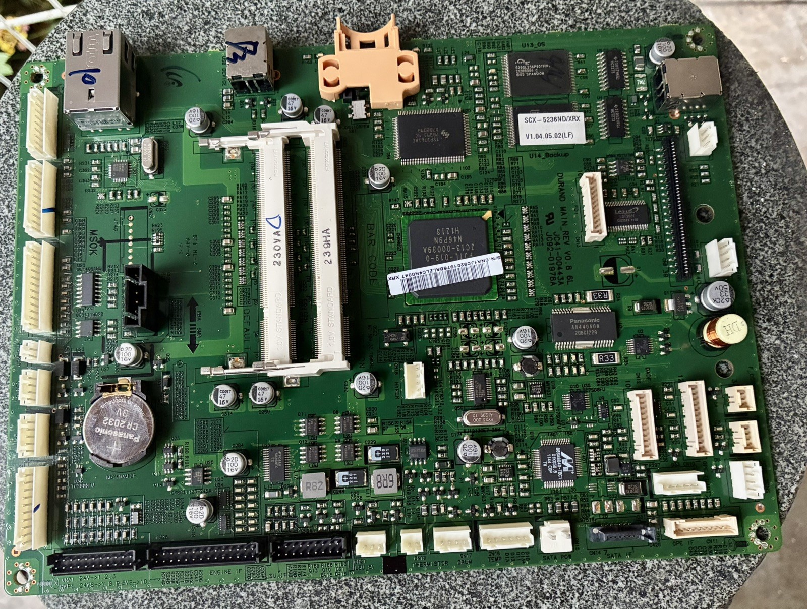 Samsung JC92-01978A JC41-00443A Main Board SCX-5236ND/XRH READ DESCRIPTION 